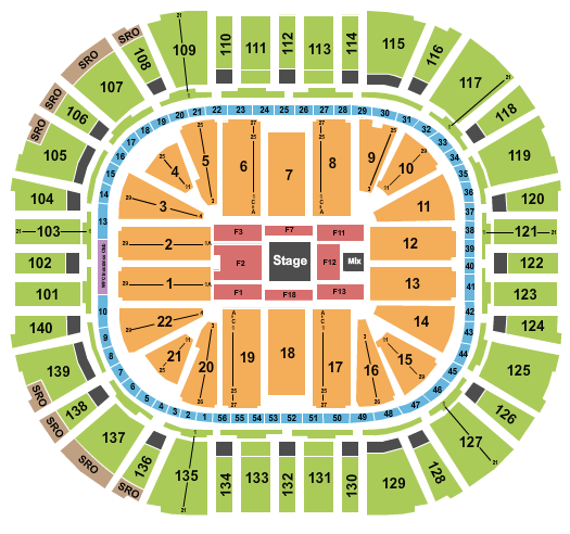 Delta Center Jim Gaffigan Seating Chart