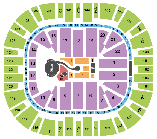 Delta Center Katy Perry Seating Chart