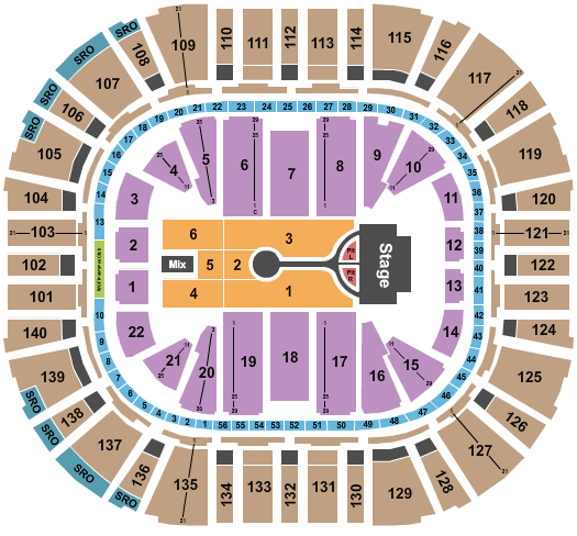 Delta Center Michael Buble Seating Chart