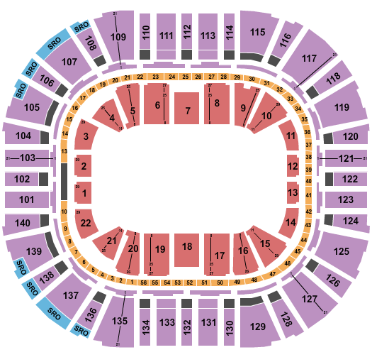 Delta Center Seating Map