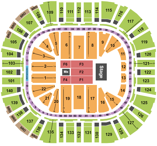 Vivint Arena seating chart event tickets center
