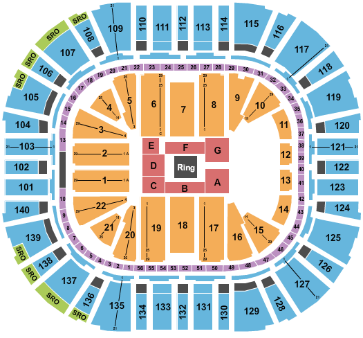 Delta Center WWE Seating Chart