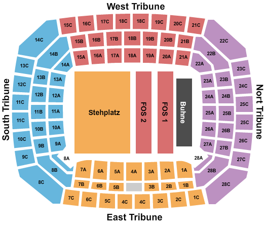 Volksparkstadion Guns n Roses Seating Chart