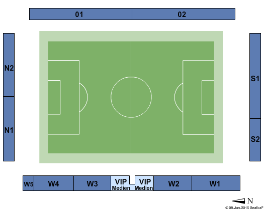 Volkswagen Arena - Wolfsburg Soccer Seating Chart