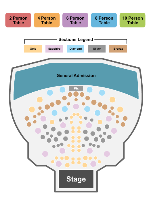 Voltaire At the Venetian Hotel Las Vegas Seating Chart | CloseSeats.com