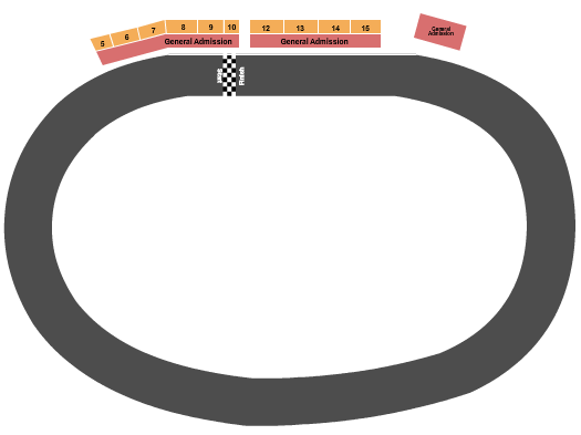 seating chart for Volusia Speedway Park - Racing - eventticketscenter.com