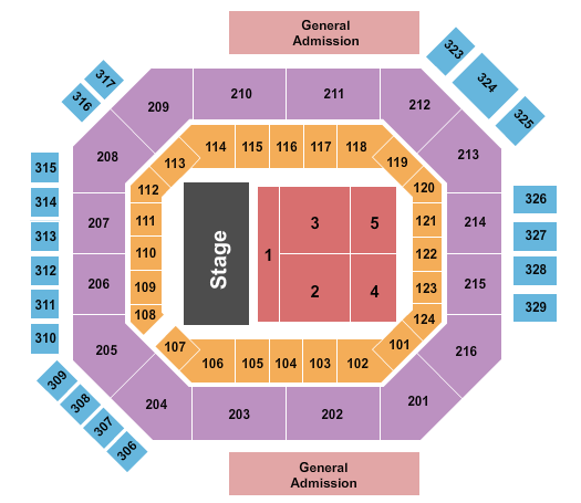 Credit One Stadium The Revivalists Seating Chart