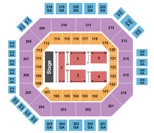 Credit One Stadium Endstage 2 Seating Chart
