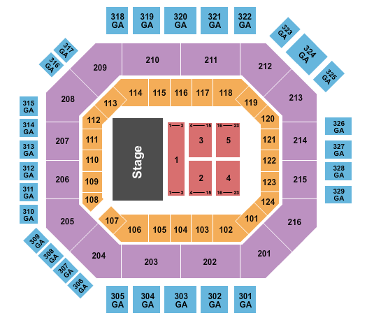 Credit One Stadium Endstage 3 Seating Chart