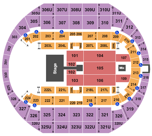 Propst Arena At the Von Braun Center Casting Crowns Seating Chart