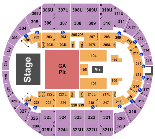 Chris Stapleton Seating Chart