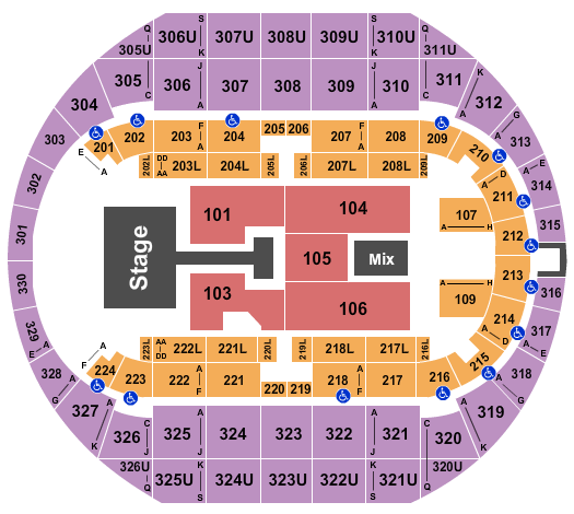 Propst Arena At the Von Braun Center Chris Tomlin Seating Chart