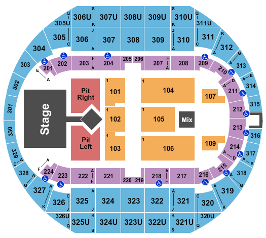 Propst Arena At the Von Braun Center Cole Swindell Seating Chart