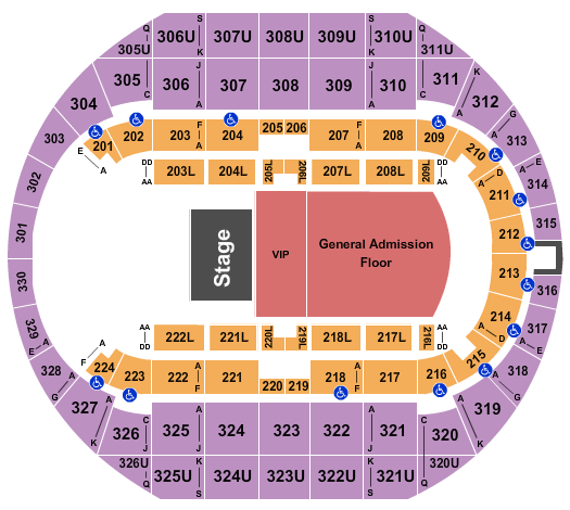 Propst Arena At the Von Braun Center Migos Seating Chart