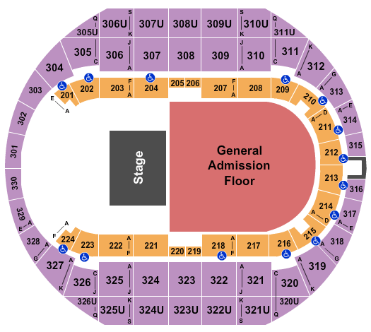 Von Braun Center Arena Nate Feuerstein seating chart - eventticketscenter.com