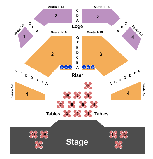 Von Braun Center Playhouse Tables Seating Chart