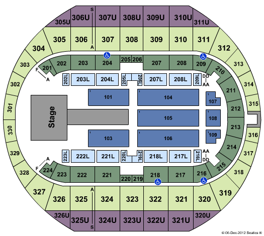 Propst Arena At the Von Braun Center Kid Rock Seating Chart