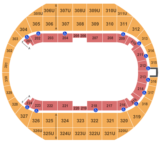 Von Braun Center Arena Huntsville Al Seating Chart