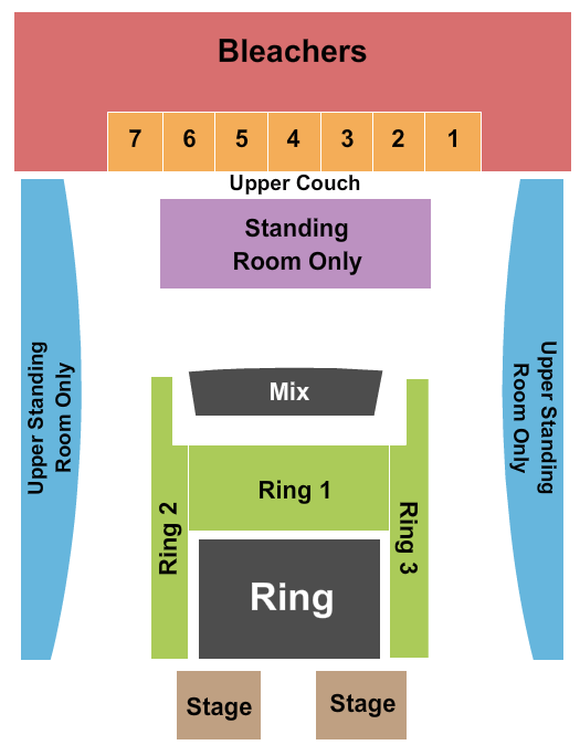 VooDoo Lounge At Harrah's North Kansas City Ultimate Blue Corner Battles Seating Chart