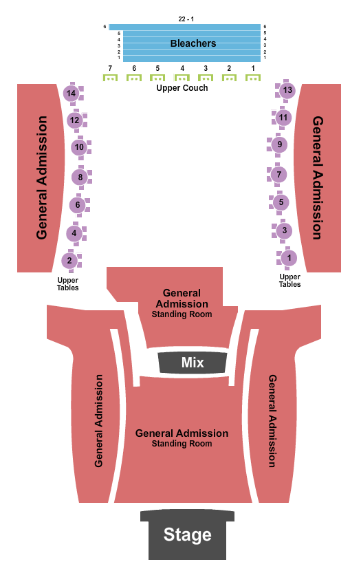 VooDoo Lounge At Harrah's Kansas City Next Event Seating Chart