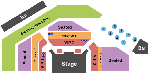24 Oxford at Virgin Hotels - Las Vegas Endstage 2 Seating Chart