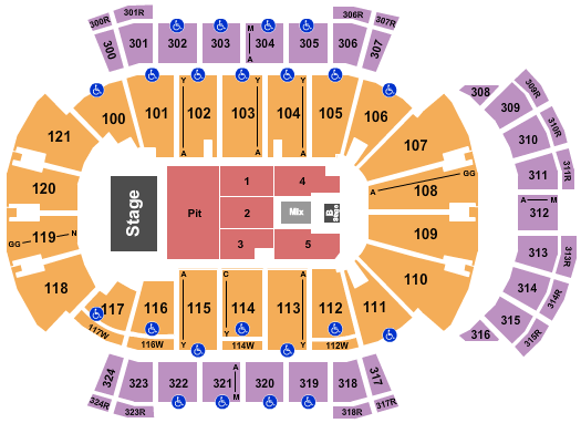 VyStar Veterans Memorial Arena Forrest Frank Seating Chart