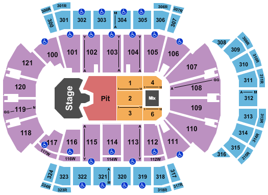 VyStar Veterans Memorial Arena Ghost Seating Chart