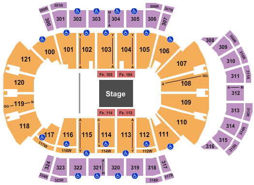 VyStar Veterans Memorial Arena Jurassic World Seating Chart