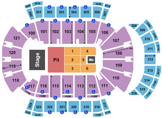 VyStar Veterans Memorial Arena Noah Kahan Seating Chart