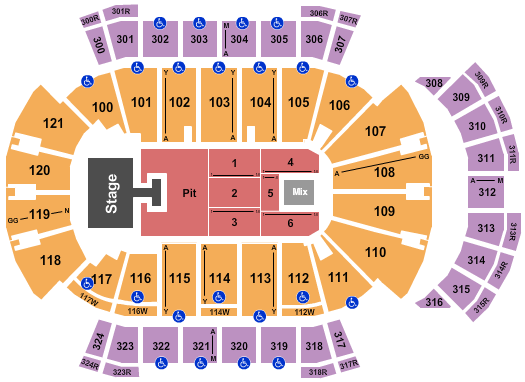 VyStar Veterans Memorial Arena Riley Green Seating Chart