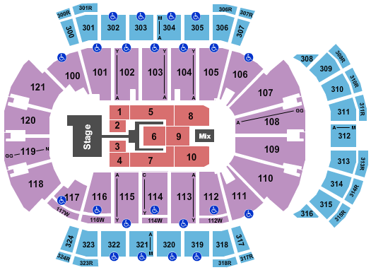 VyStar Veterans Memorial Arena Tickets & Seating Chart - Event Tickets ...