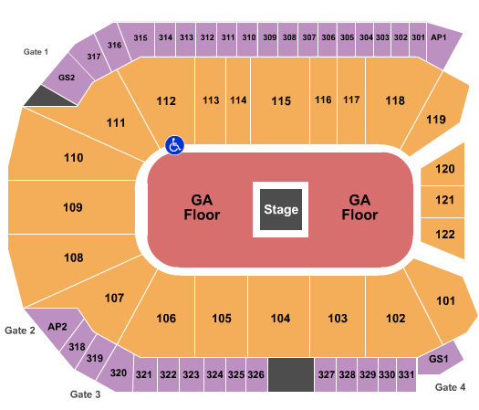 WFCU Centre Arcade Fire Seating Chart