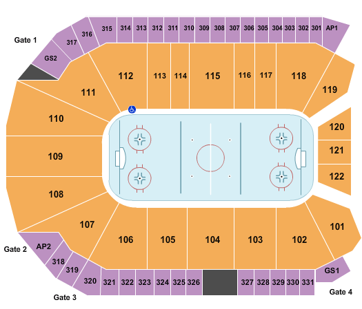 WFCU Centre Hockey Seating Chart