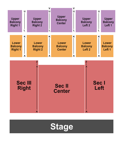W.K. Kellogg Auditorium Seating Chart