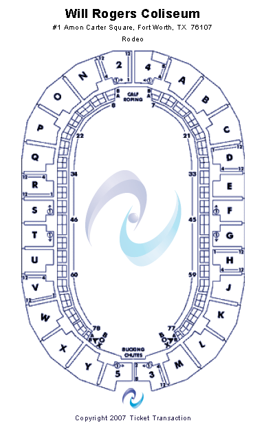 Will Rogers Coliseum Seating Chart Map