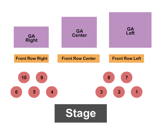 Wa Walton Event Center at Swinomish Casino and Lodge Endstage Tables Seating Chart