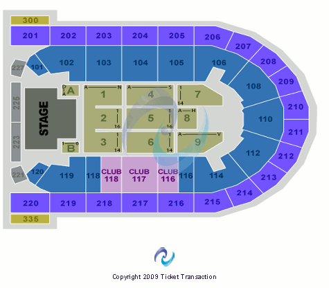Mohegan Sun Arena at Casey Plaza American Idols Seating Chart