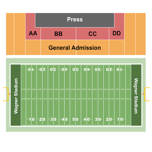 Wagner Stadium Football Seating Chart