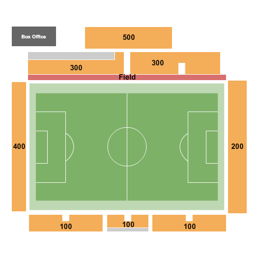 WakeMed Soccer Park Soccer 100-500 GA Seating Chart