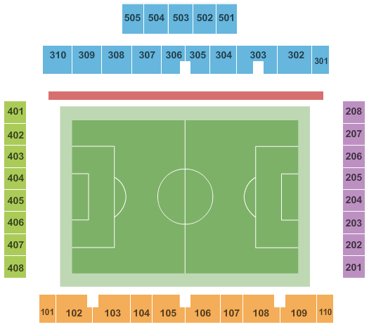 WakeMed Soccer Park Soccer Seating Chart