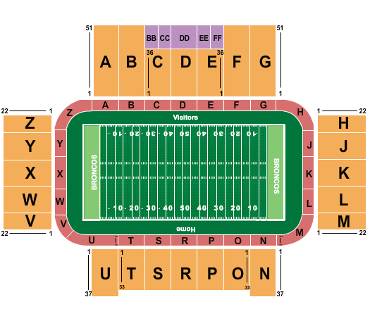 Waldo Stadium Football Seating Chart