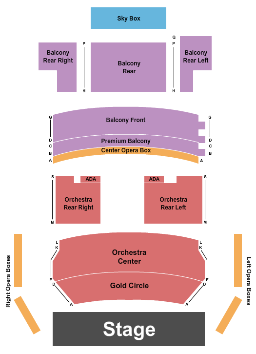 District Music Hall End Stage 3 Seating Chart