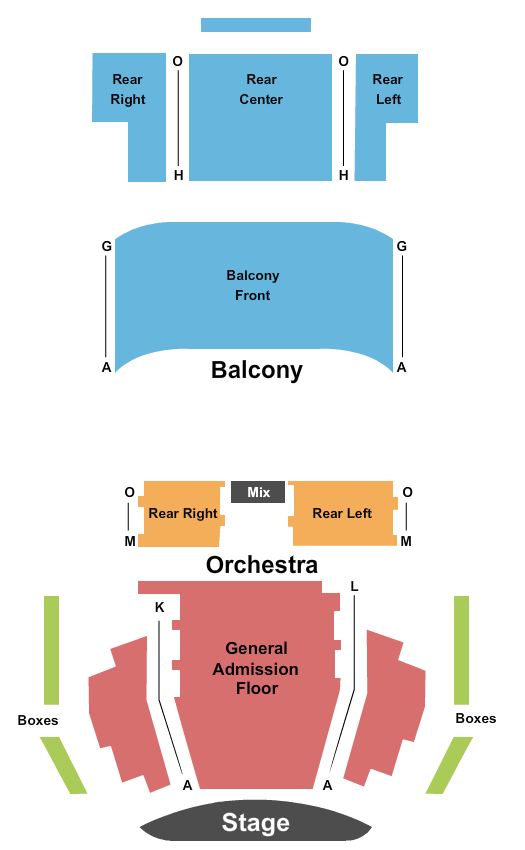 Wall Street Theater - Norwalk Seating Chart