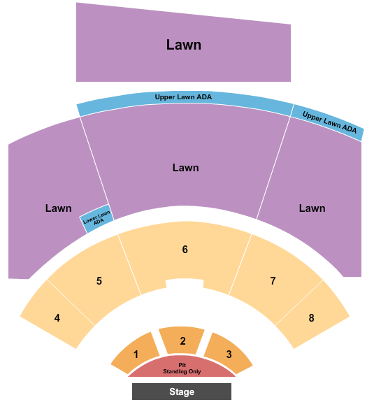 Walmart AMP Endstage Pit/Lawn2 Seating Chart
