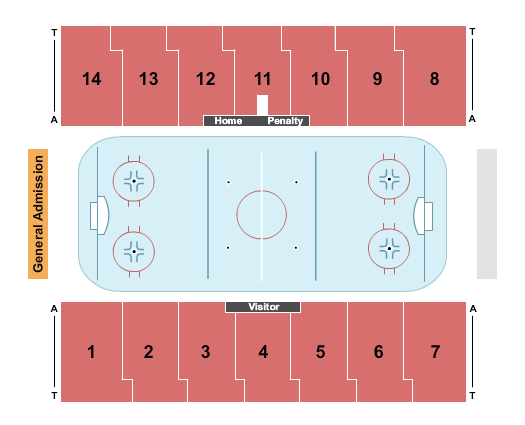Walter Brown Arena Women's Hockey Seating Chart