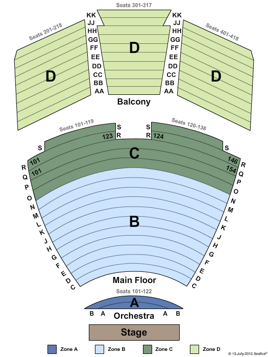 Benson Auditorium Seating Chart