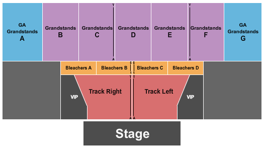 Walworth County Fair Grounds Endstage RSV/VIP Seating Chart