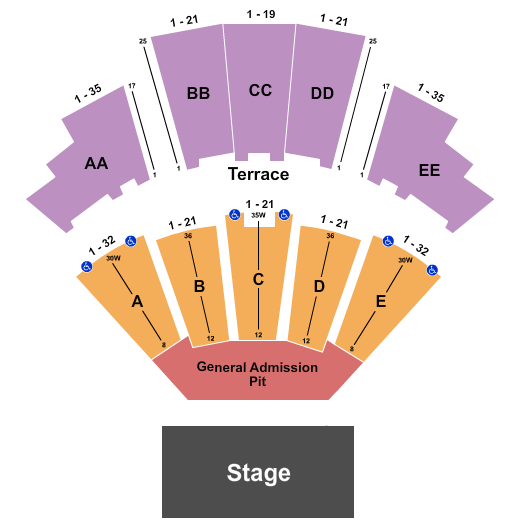 Wamu Theater At Lumen Field Event Center Endstage GA Pit Seating Chart
