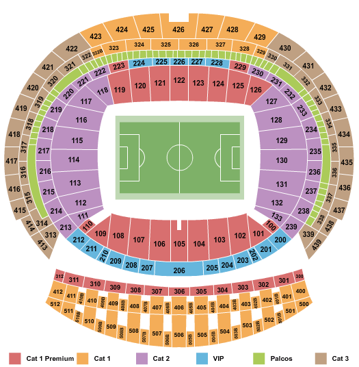 Estadio Metropolitano Soccer - Category 2 Seating Chart