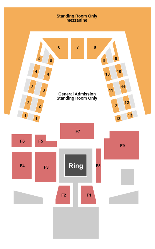 War Memorial Auditorium - FL WWE Seating Chart